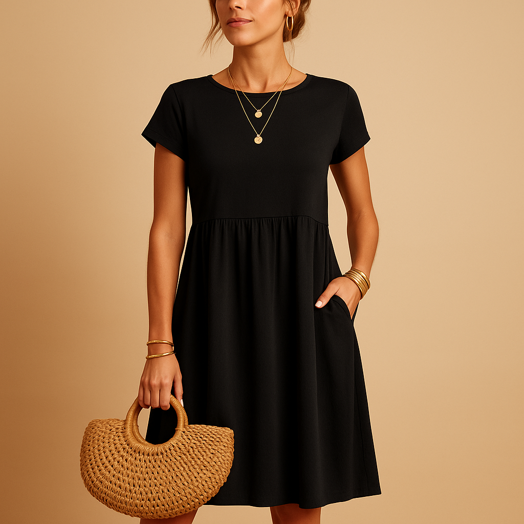 Women's Elegant Midi Summer Dress – Lightweight and Versatile Fit