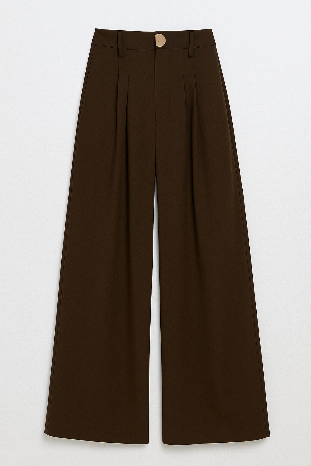 Wide-Leg Trousers Women High Waist Relaxed Fit Business Casual