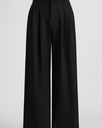 Wide-Leg Trousers Women High Waist Relaxed Fit Business Casual