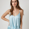 Satin Cami Top Women Minimalist Fit Casual Summer