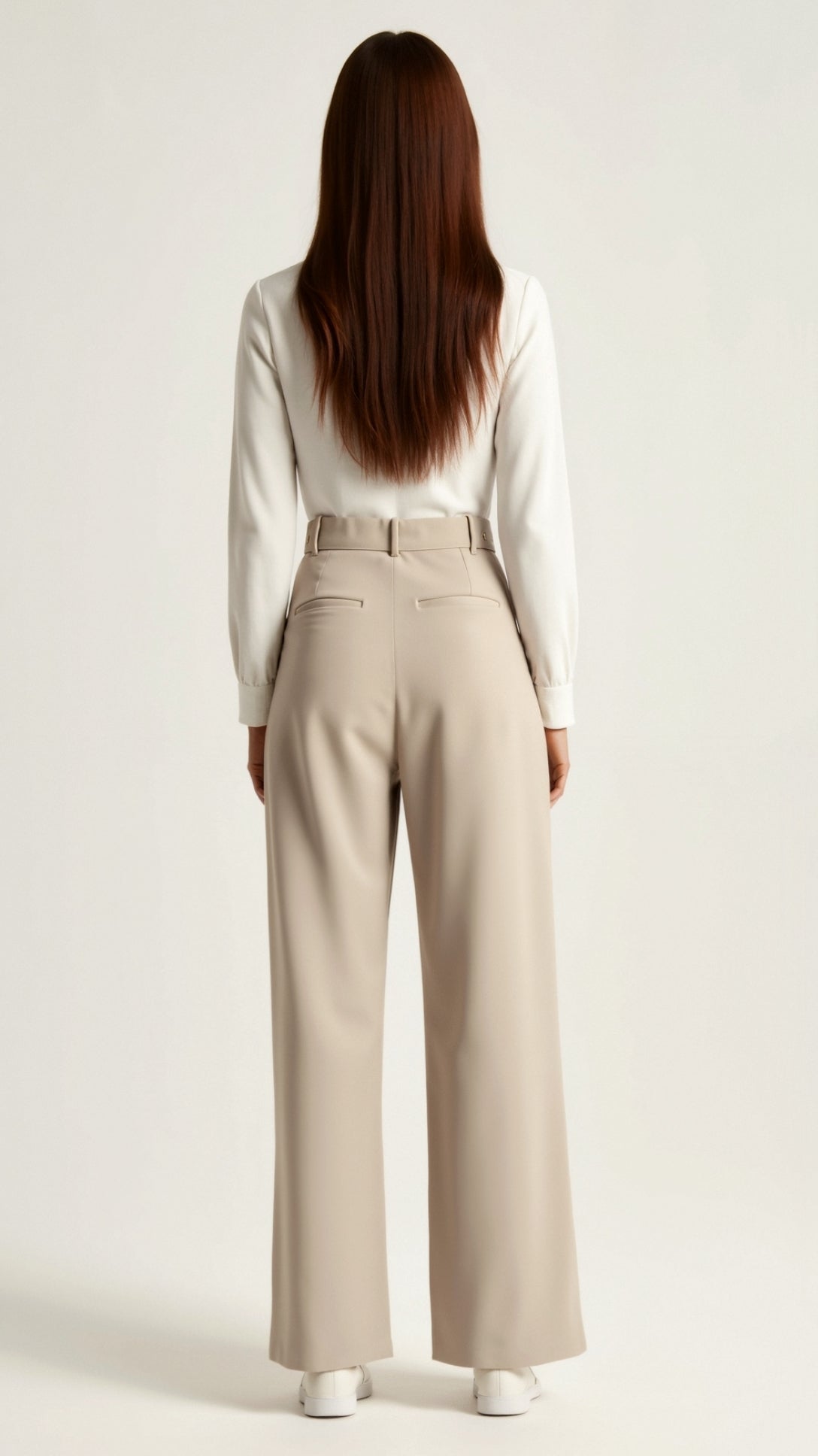 Wide-Leg Trousers Women Relaxed Fit Business Casual