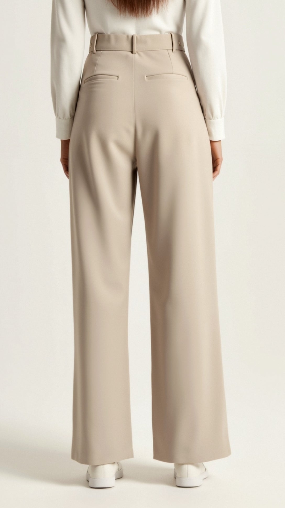 Wide-Leg Trousers Women Relaxed Fit Business Casual