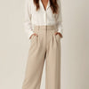 Wide-Leg Trousers Women Relaxed Fit Business Casual
