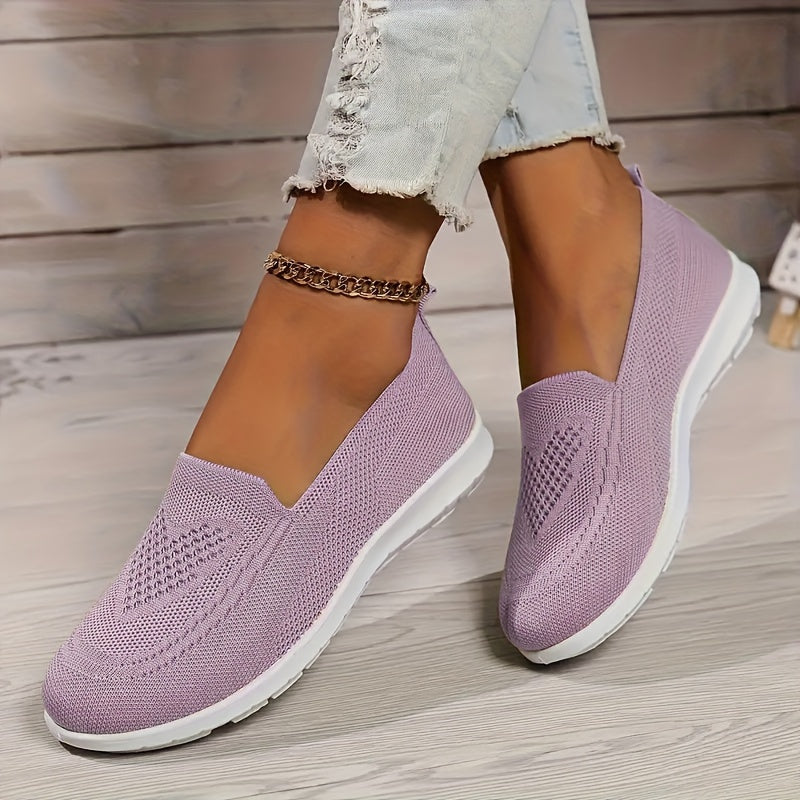 Mia | Women’s Low-Top Slip-On Sneakers - Textured Finish