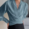 Blouse Women Slim Fit Casual Elegant Puff Sleeves