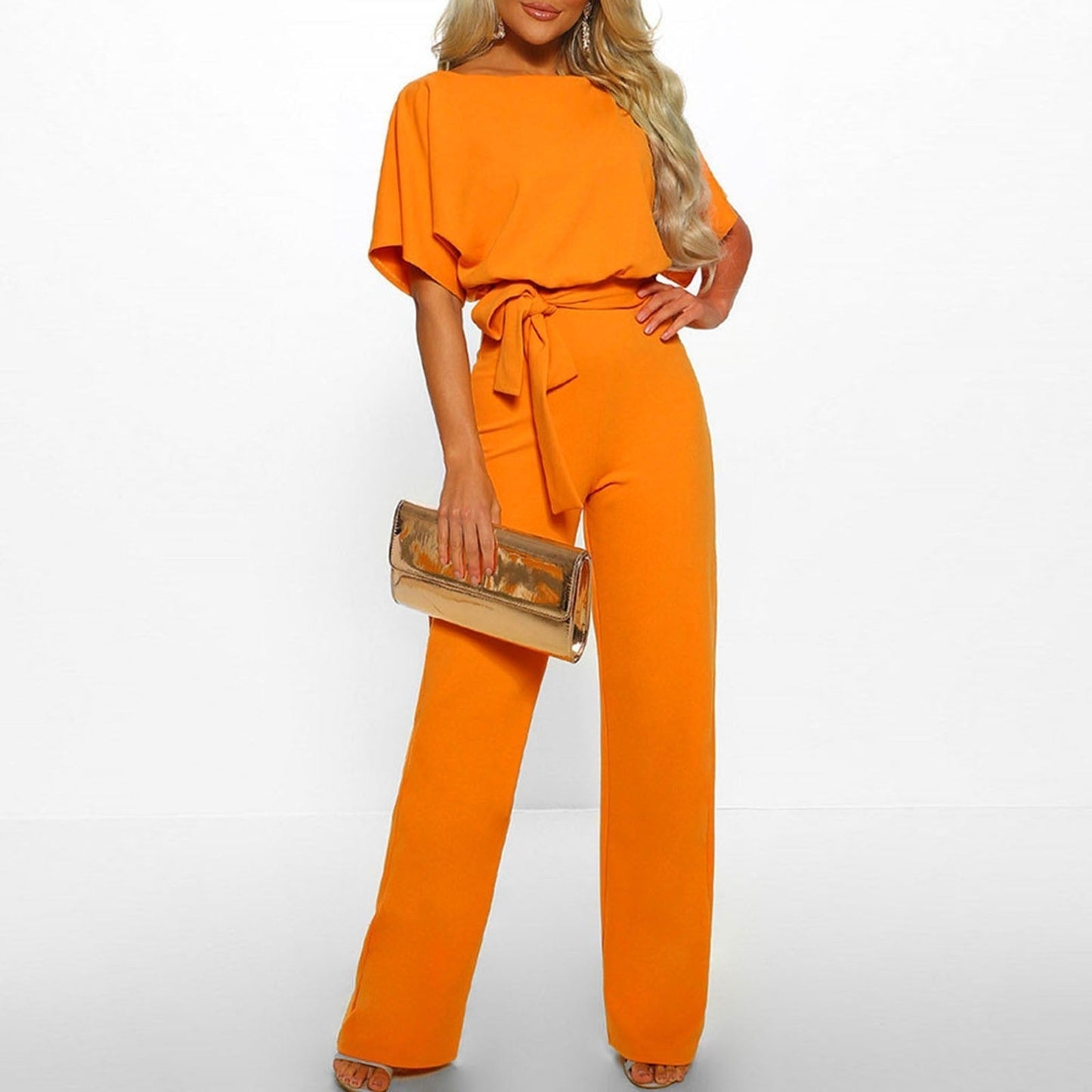 Jumpsuit Women Tailored Fit Wide Leg Casual Summer