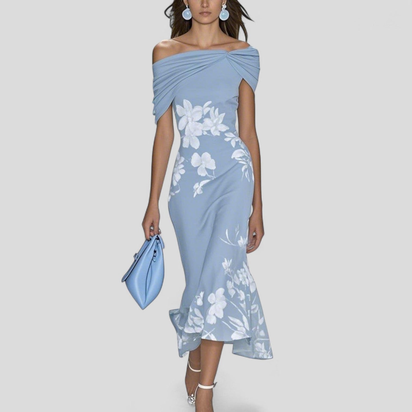 Midi Dress Women Relaxed Fit Casual Elegant