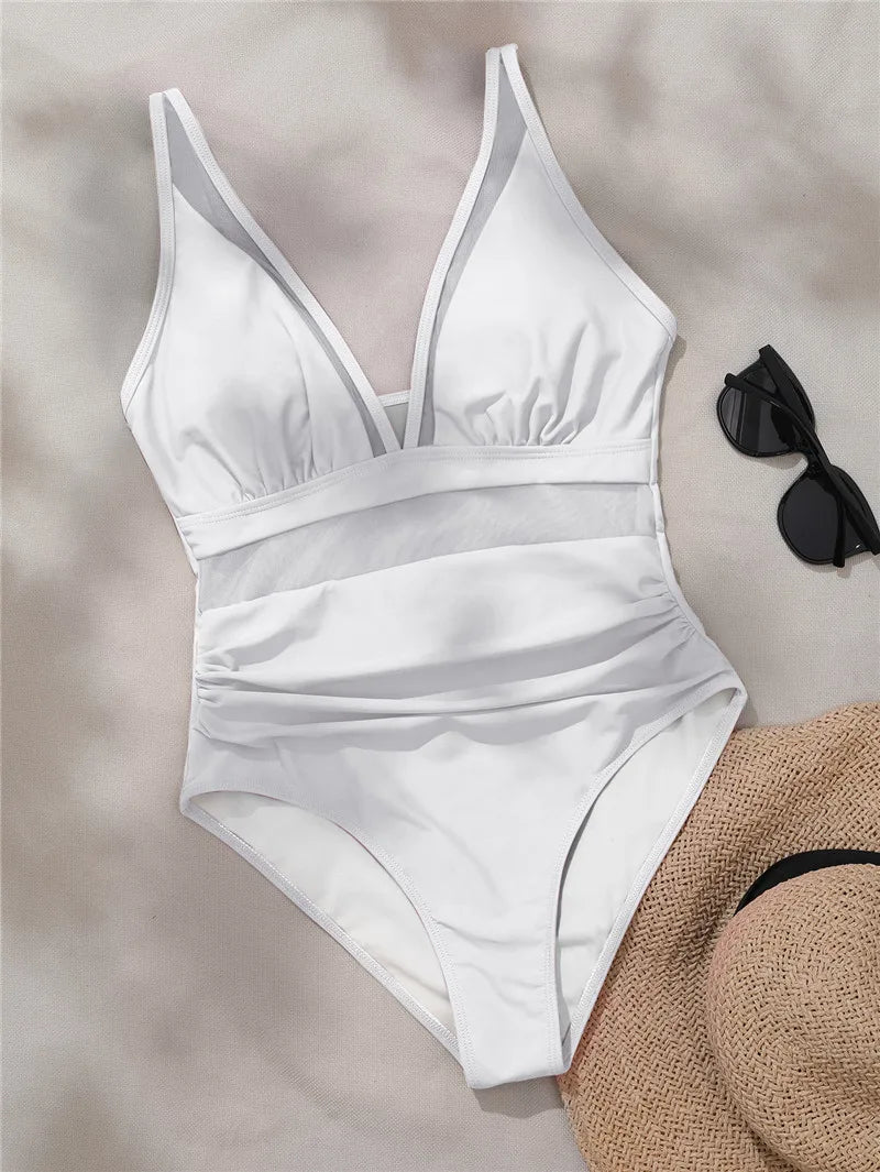 One-Piece Swimsuit Women Shaping Fit Summer Leisure
