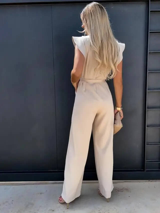 Wide-Leg Jumpsuit Women Regular Fit Formal Occasion