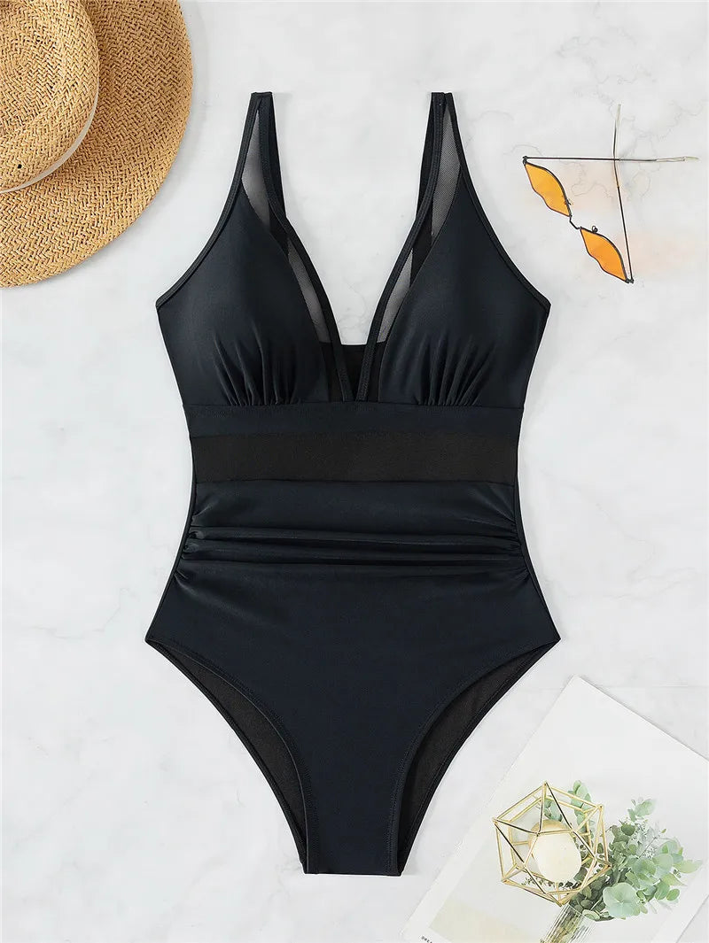 One-Piece Swimsuit Women Shaping Fit Summer Leisure