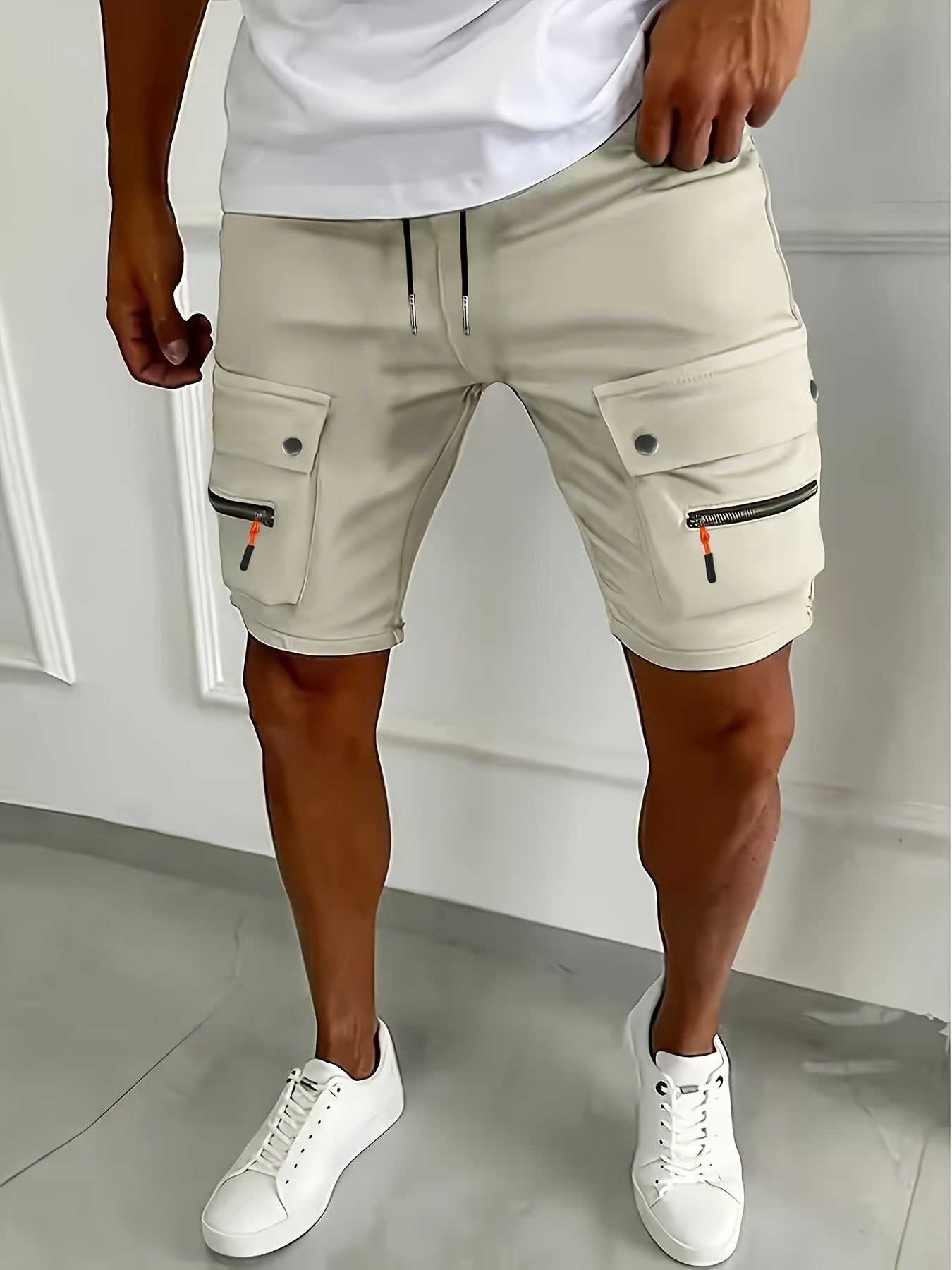 Utility Shorts Men Sporty Fit Casual