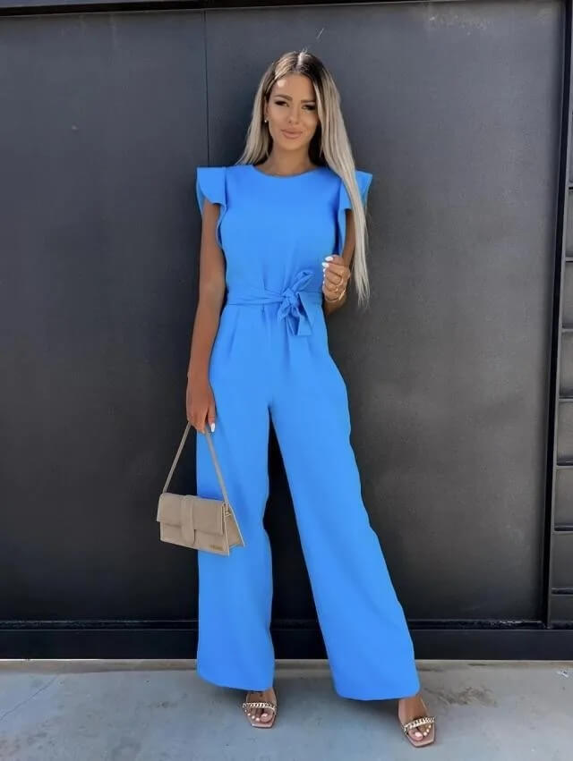 Wide-Leg Jumpsuit Women Regular Fit Formal Occasion