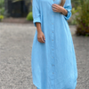 Maxi Shirt Dress Women Oversized Fit Casual Summer