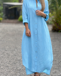 Maxi Shirt Dress Women Oversized Fit Casual Summer