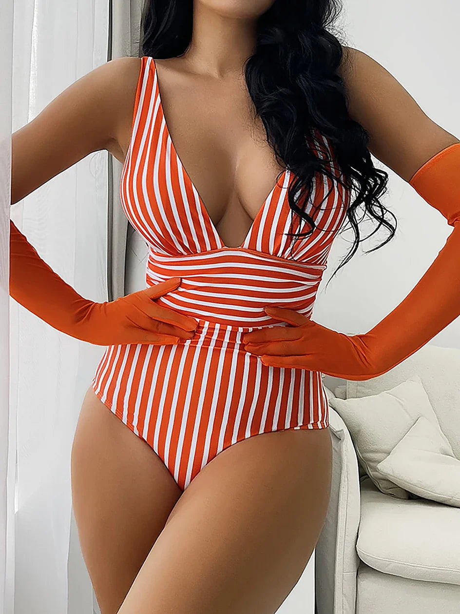 One-Piece Swimsuit Women Slim Fit Summer Leisure