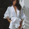 Belted Shorts Jumpsuit Women Oversized Relaxed Fit Casual