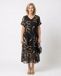 Midi Dress Women Relaxed Fit Casual Summer