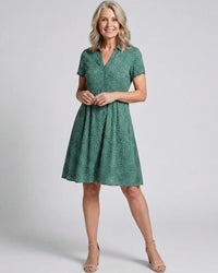 Midi Dress Women Relaxed Fit Casual Summer Polka Dot