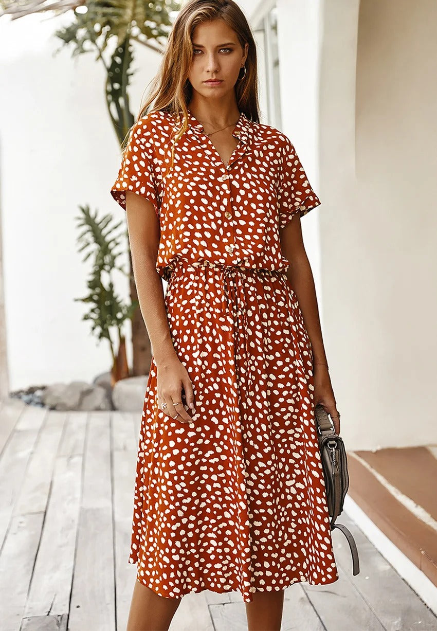 Summer Dress Women Regular Fit Casual