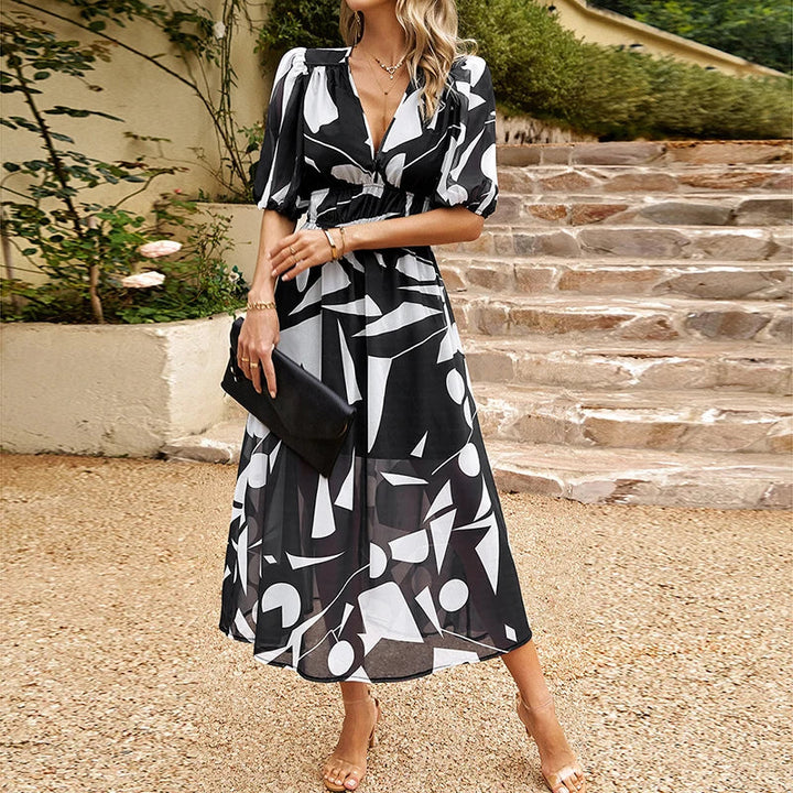 Midi Dress Women Regular Fit Casual Summer