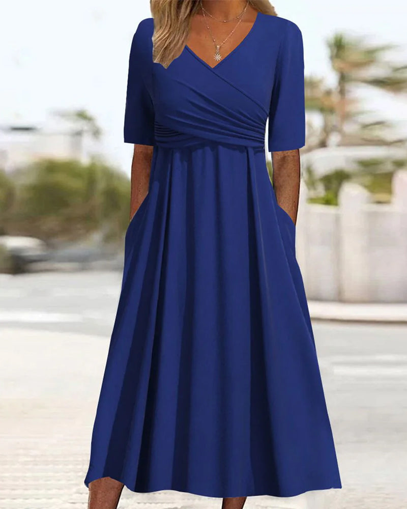 Crossed Dress Women Regular Fit Casual