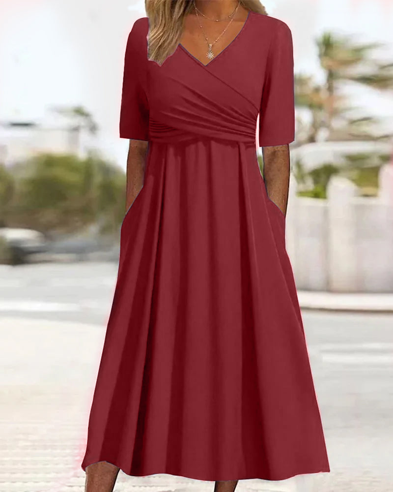 Crossed Dress Women Regular Fit Casual
