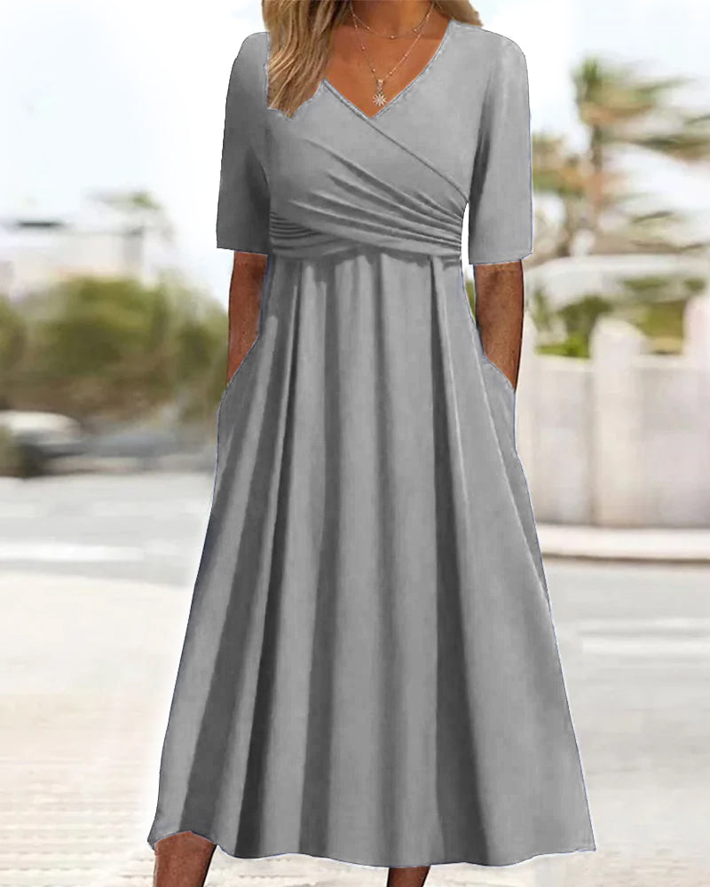 Crossed Dress Women Regular Fit Casual