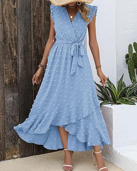 Pleated Dress Women Regular Fit Business Casual Elegant