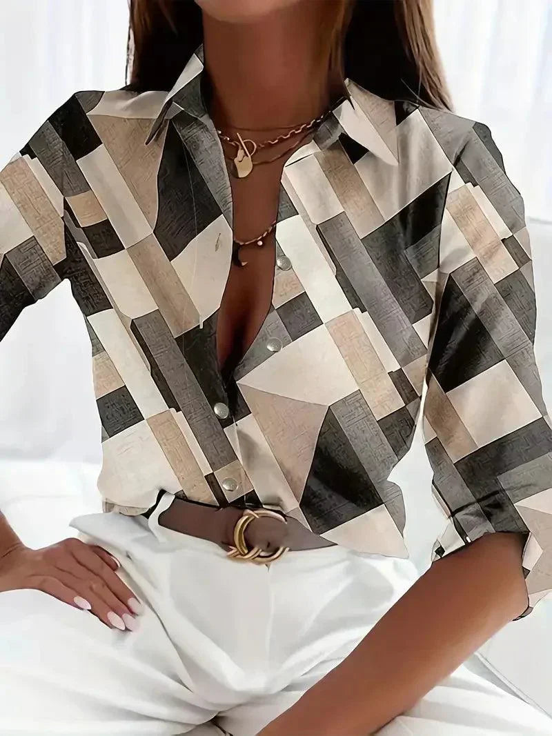 Blouse Women Loose Fit Casual Business