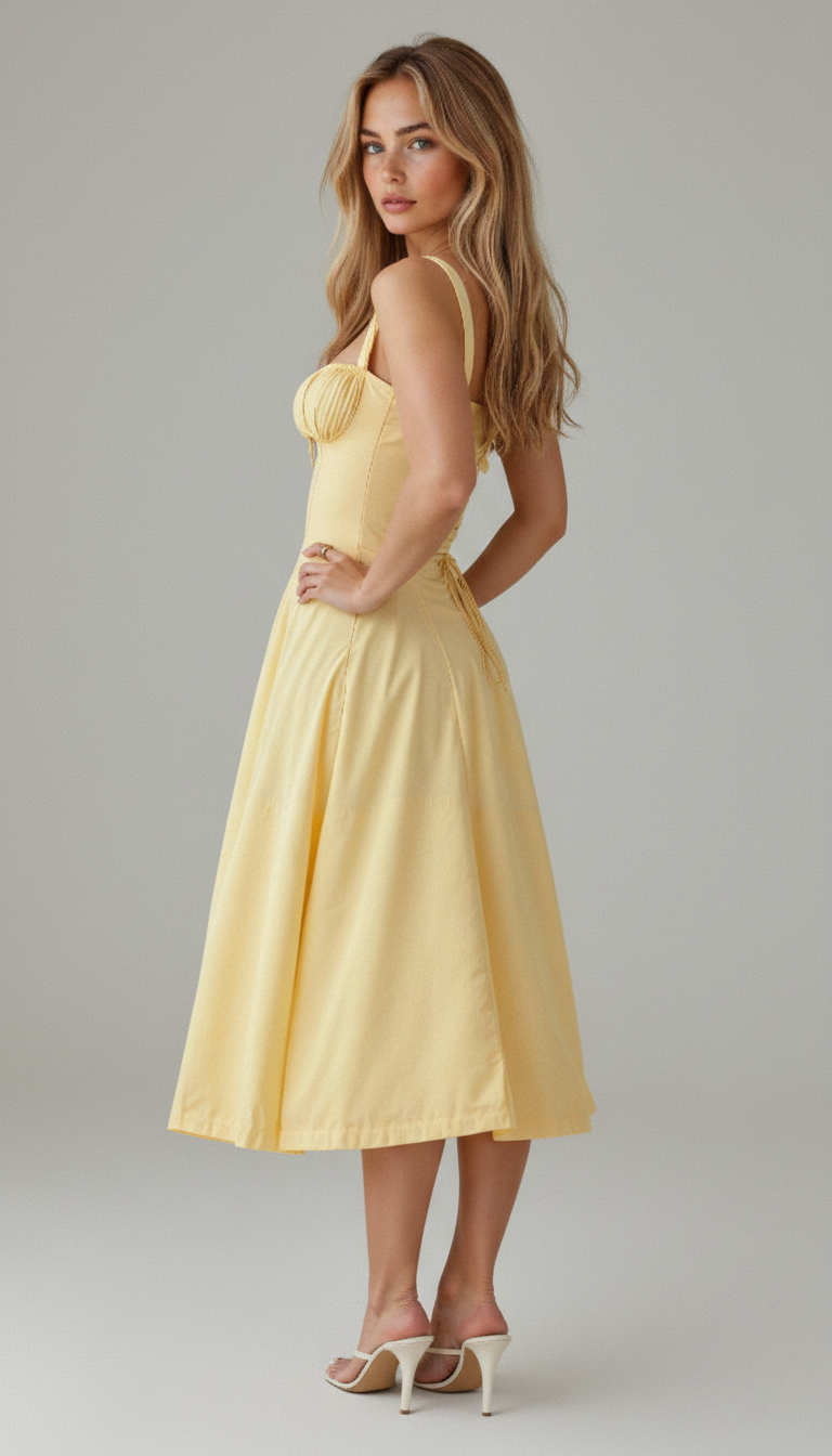 Charlotte | Floral Midi Dress Women Regular Fit Summer Casual