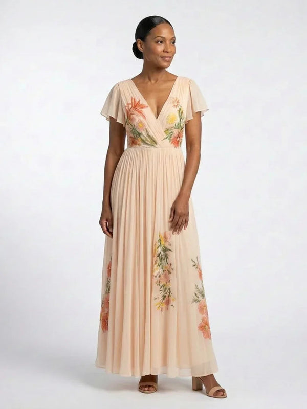 Maxi Dress Women Regular Fit Casual Summer Floral