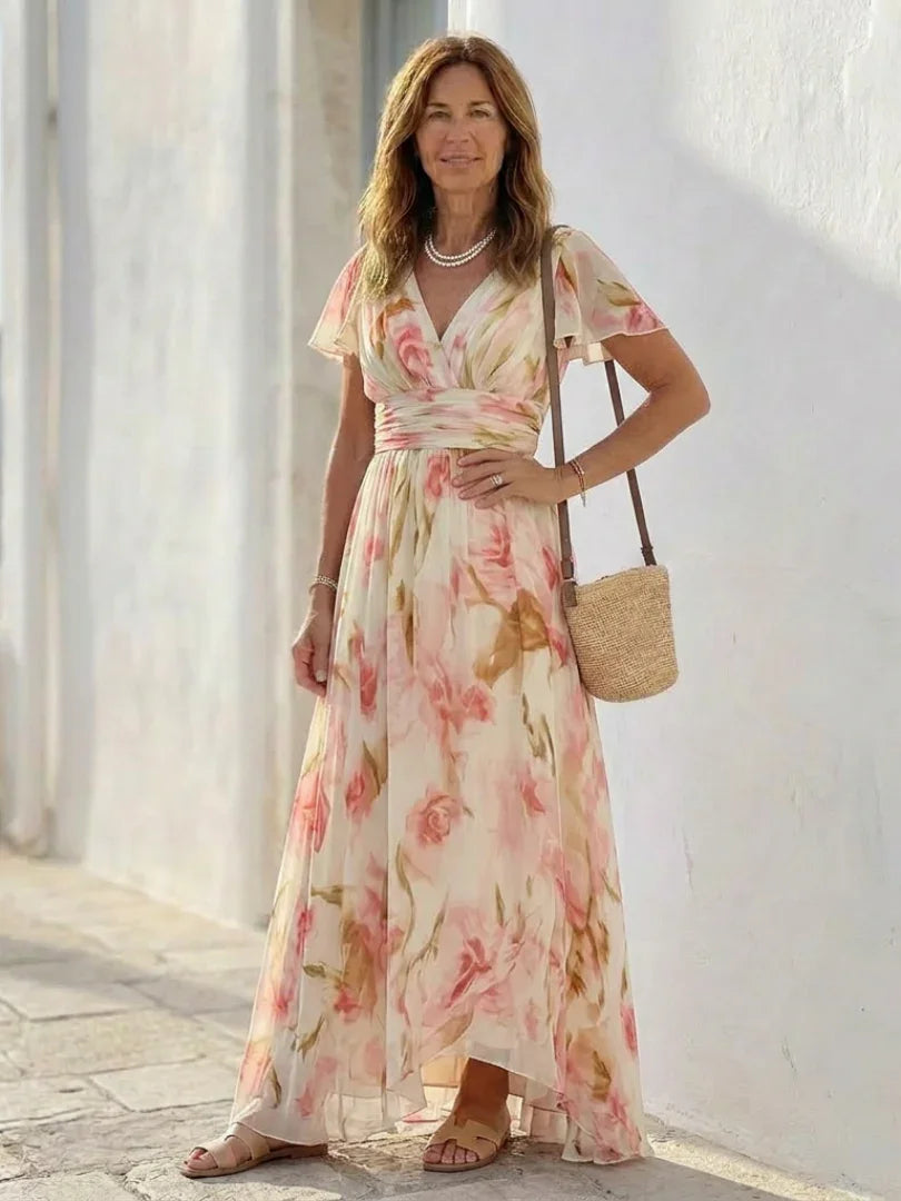 Maxi Dress Women Regular Fit Casual Summer Floral