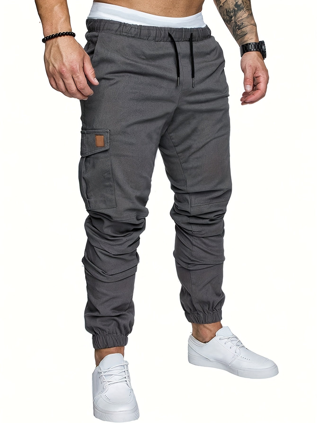 Cargo Joggers Men Tapered Fit Casual Everyday Wear