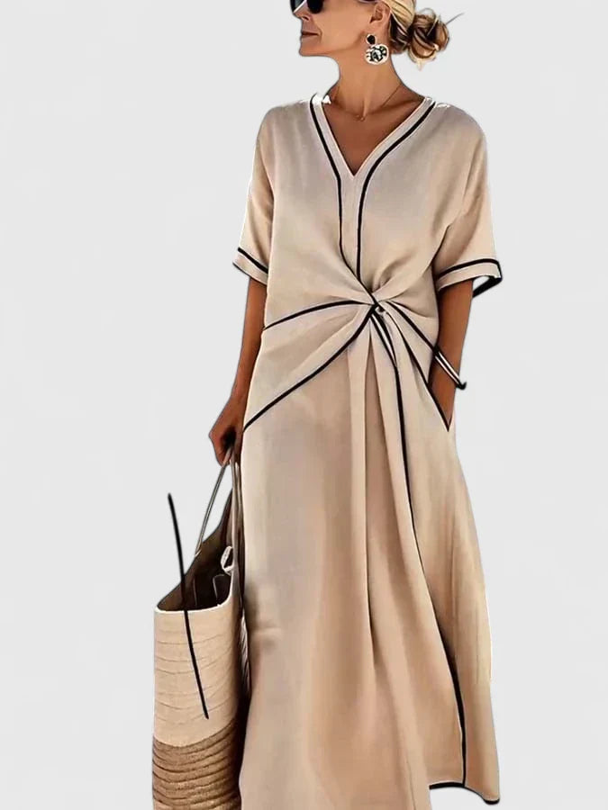 Elegant Dress Women Regular Fit Summer Casual