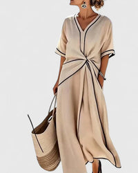 Elegant Dress Women Regular Fit Summer Casual