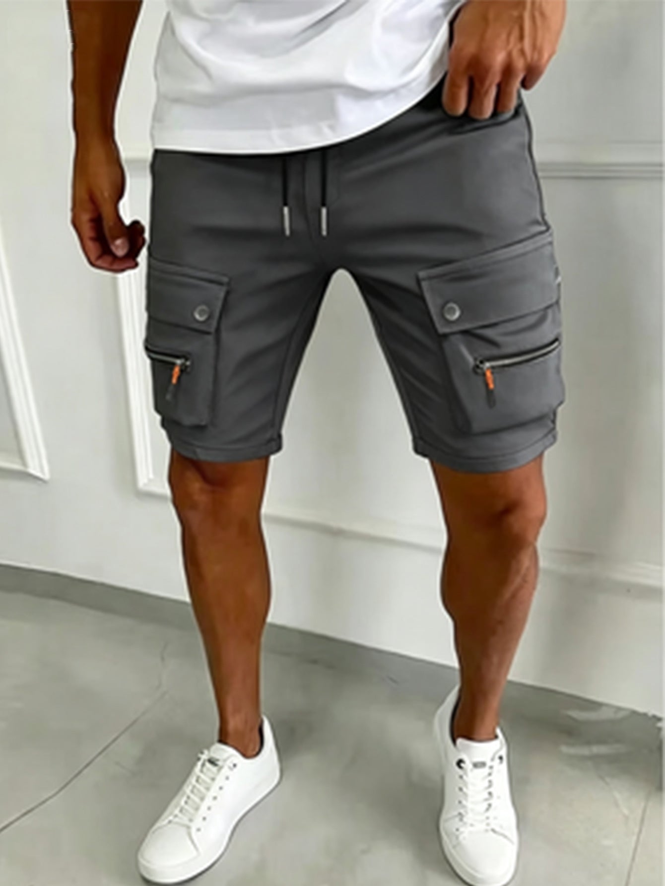 Utility Shorts Men Sporty Fit Casual