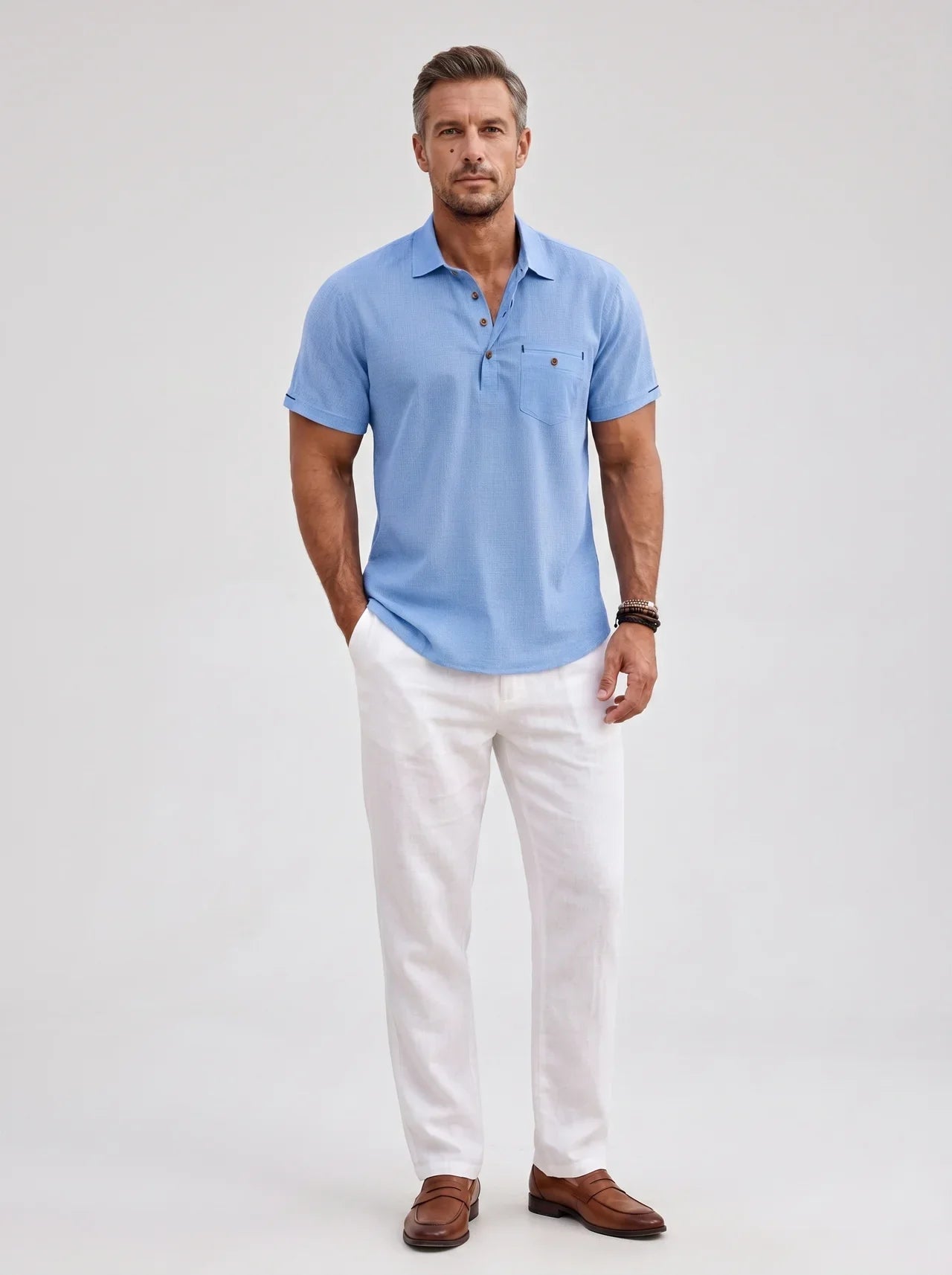 Polo Shirt Men Regular Fit Casual Summer