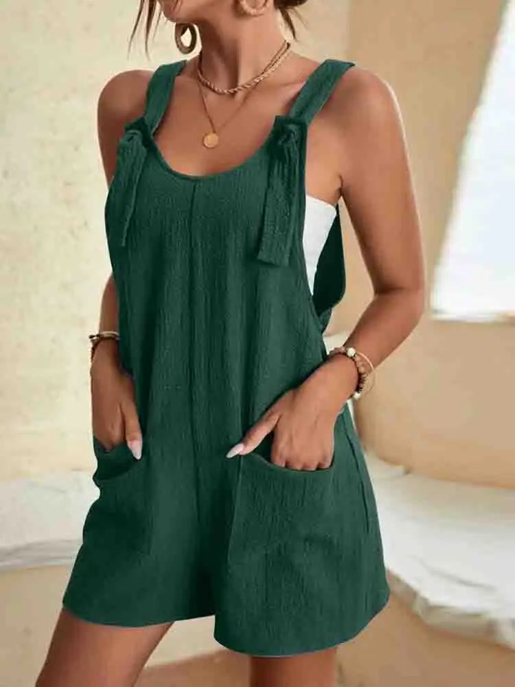 Sleeveless Romper Women Relaxed Fit Casual Summer