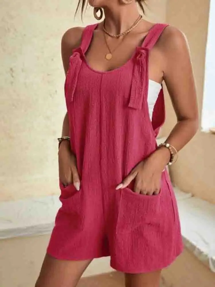 Sleeveless Romper Women Relaxed Fit Casual Summer