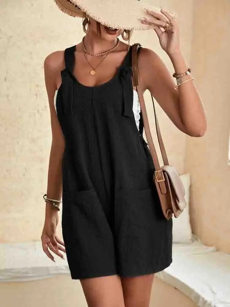 Sleeveless Romper Women Relaxed Fit Casual Summer