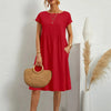 Midi Dress Women Regular Fit Casual Summer