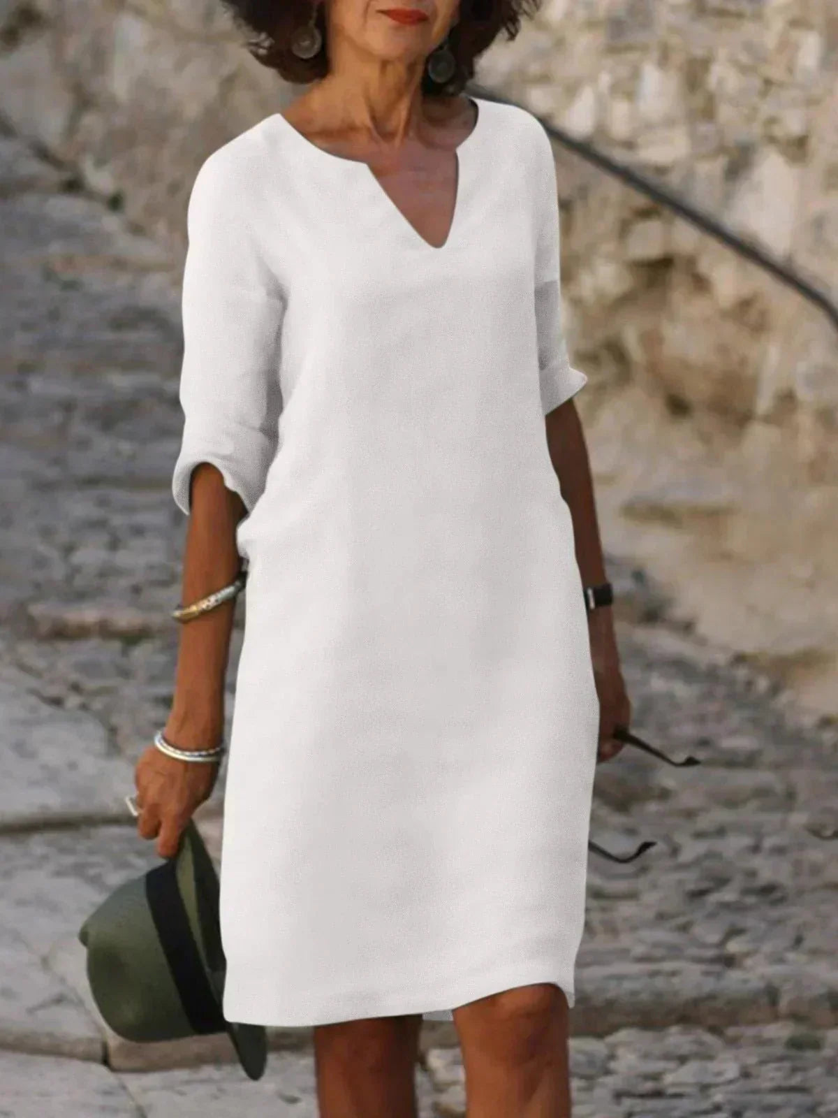 Midi Dress Women Regular Fit Casual Summer Elegant