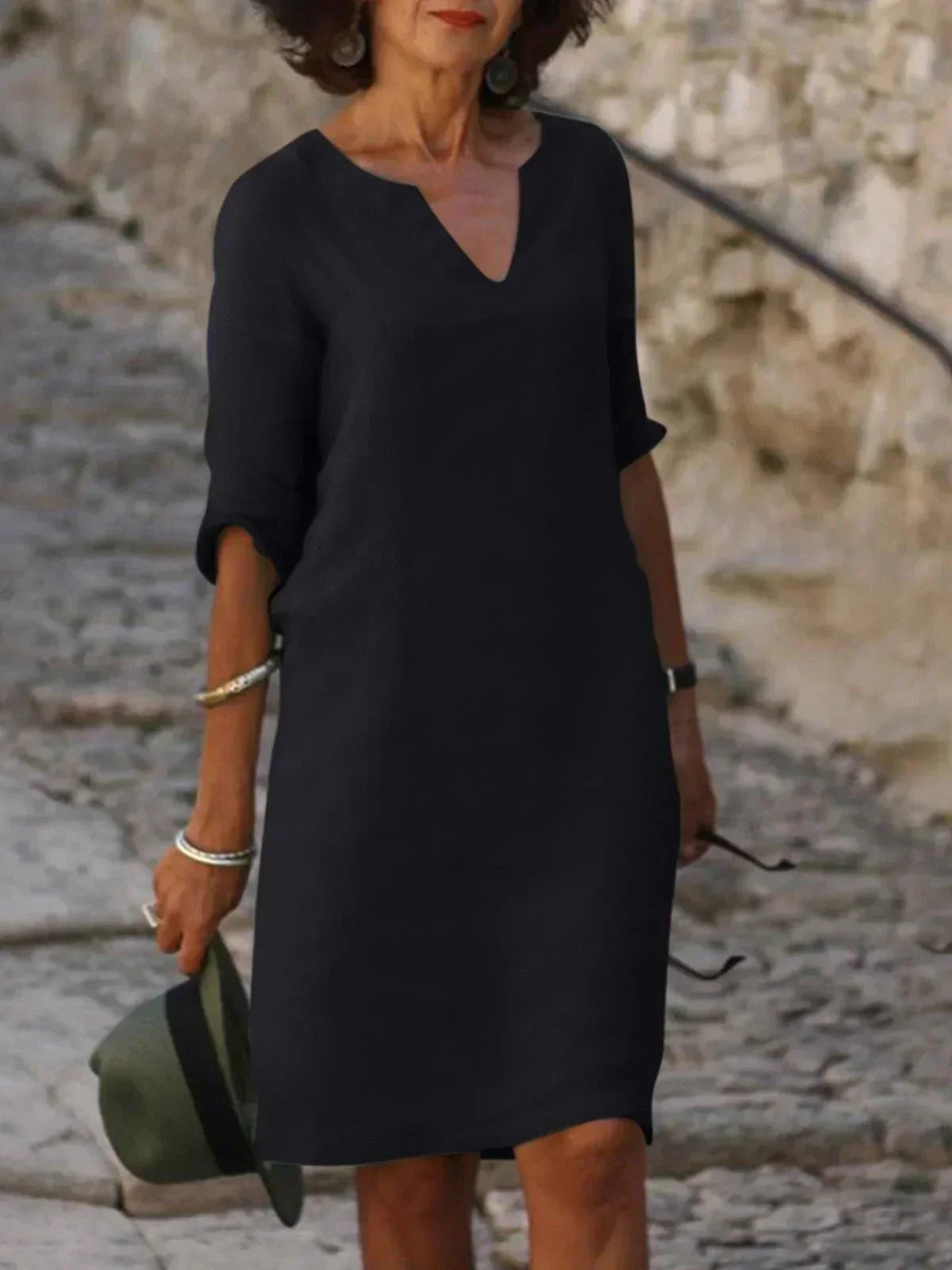 Midi Dress Women Regular Fit Casual Summer Elegant