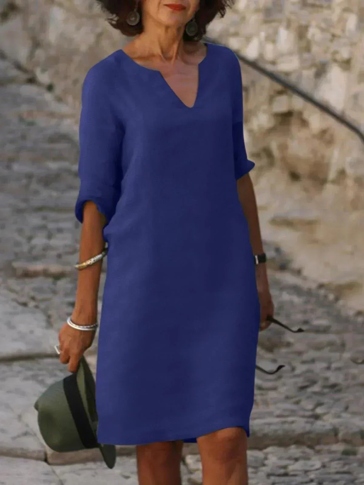 Midi Dress Women Regular Fit Casual Summer Elegant