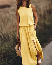 Summer Maxi Dress Women Regular Fit Casual
