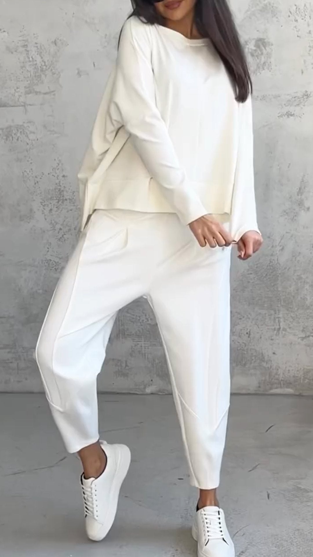 Two-Piece Set Women Relaxed Fit Casual Leisure