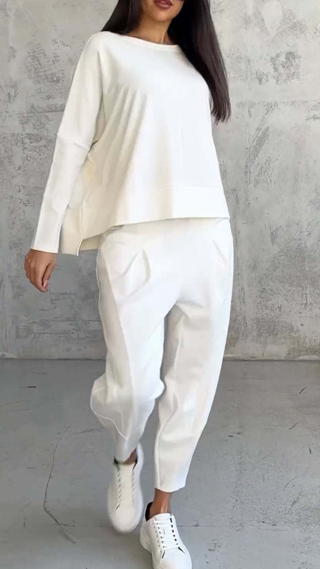 Two-Piece Set Women Relaxed Fit Casual Leisure