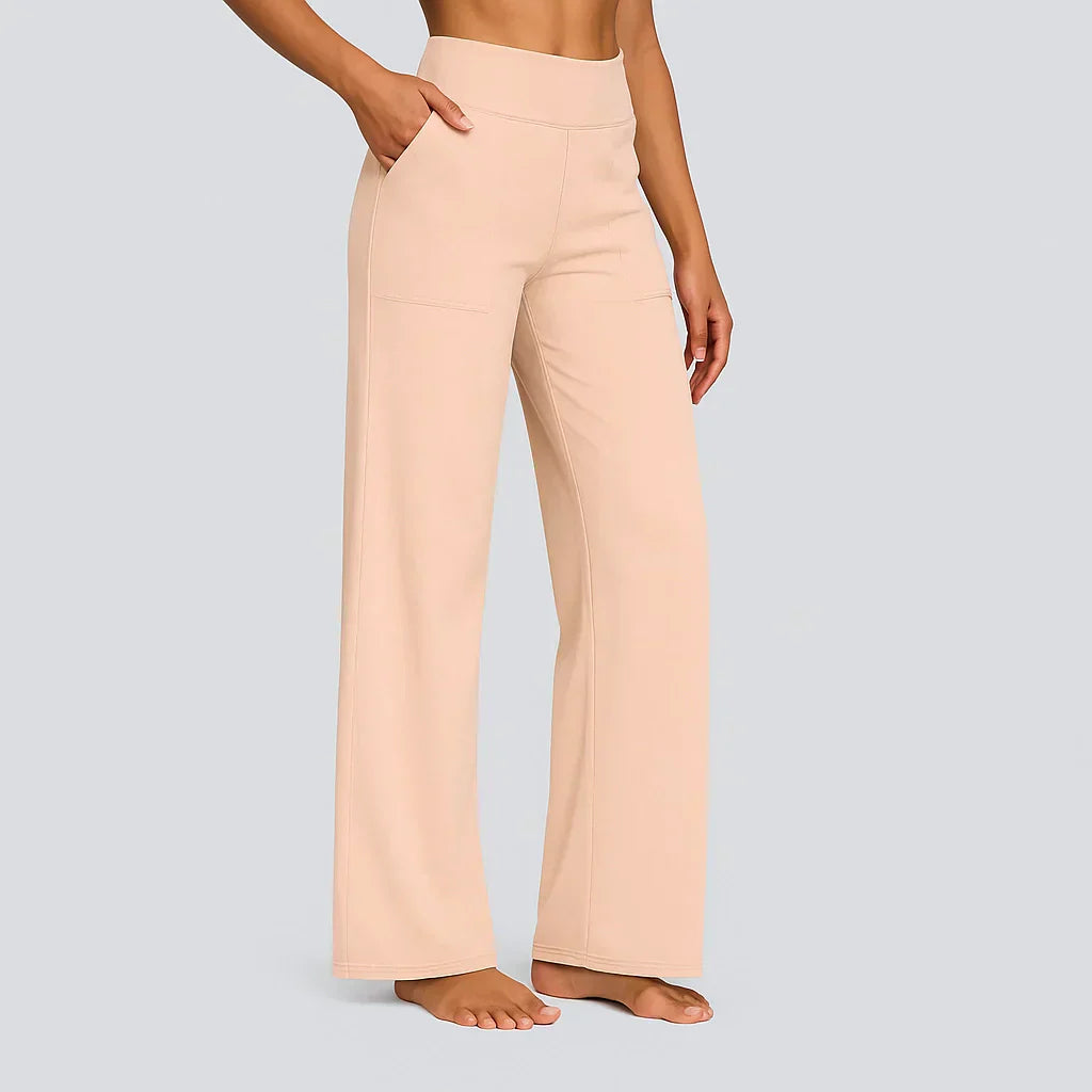 Elegant Straight Leg Trousers Women Regular Fit Casual
