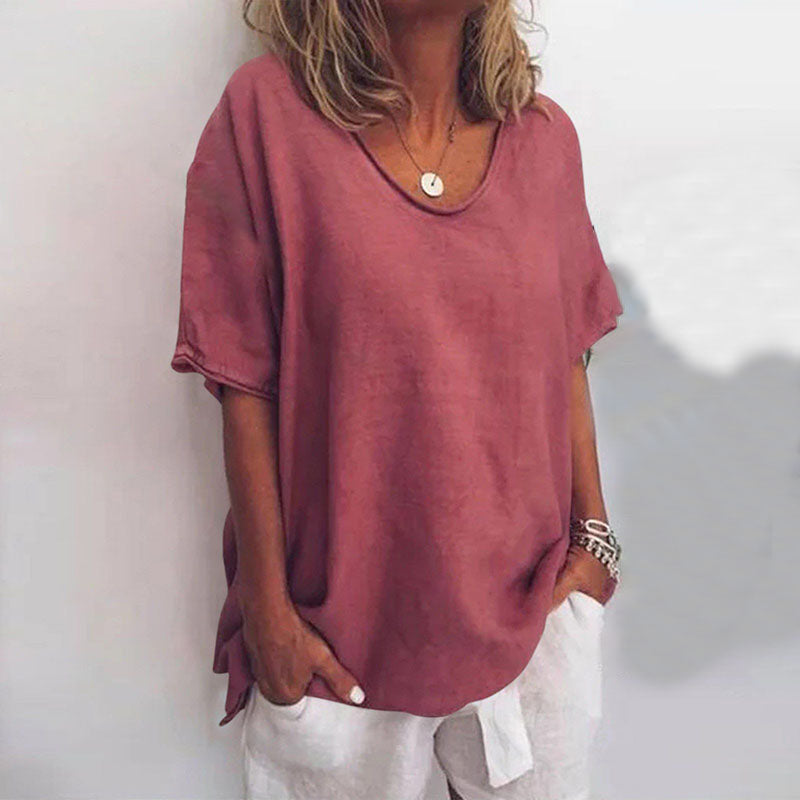 Loose Blouse Women Relaxed Fit Casual Summer