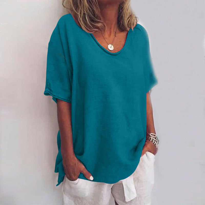 Loose Blouse Women Relaxed Fit Casual Summer